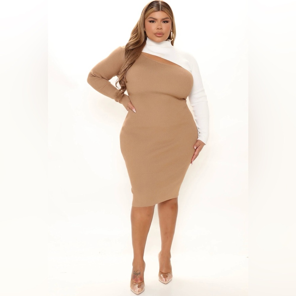 FASHION NOVA: Fall fixation sweater midi dress